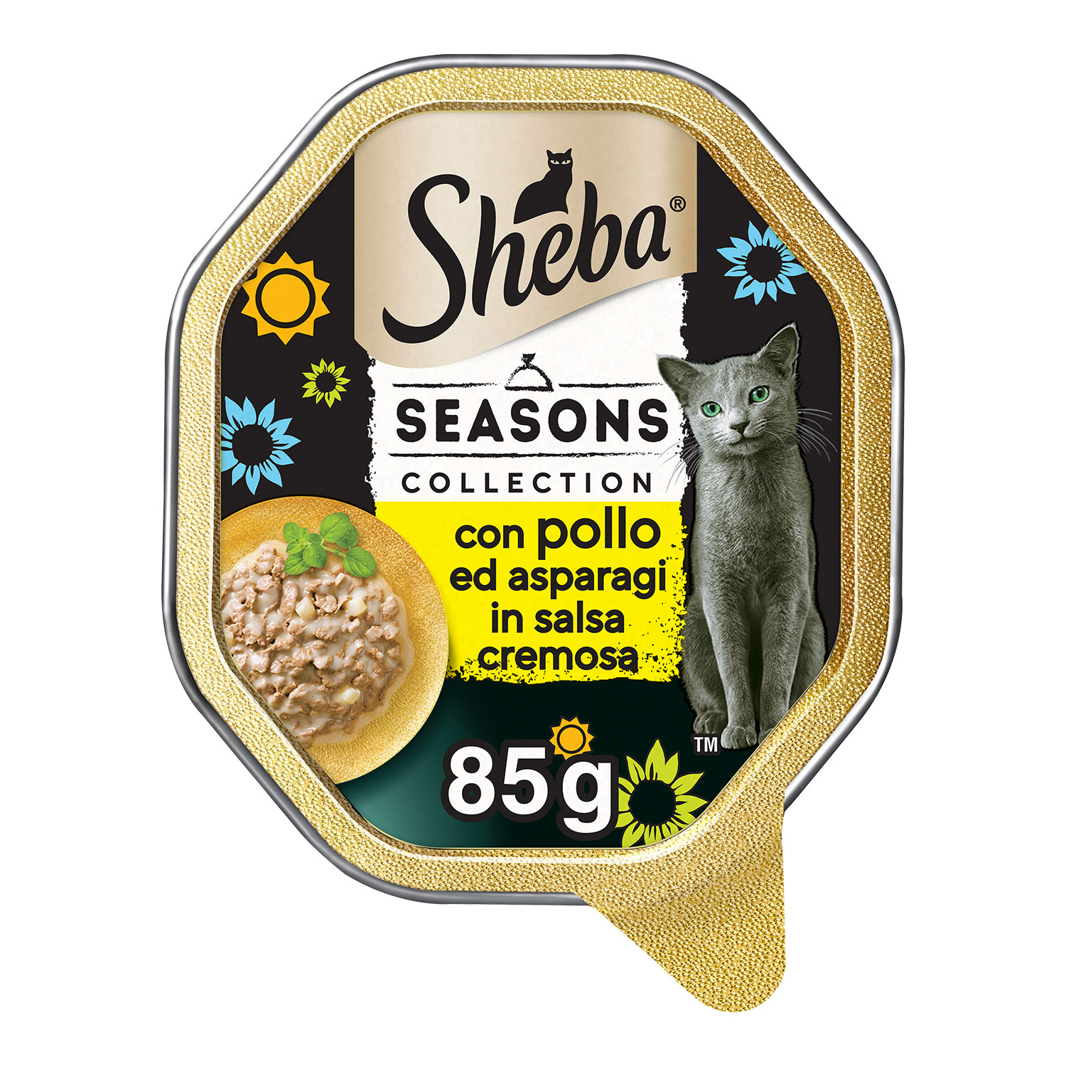 Sheba Cat Season Collection con Pollo e Asparagi in salsa cremosa 85 gr