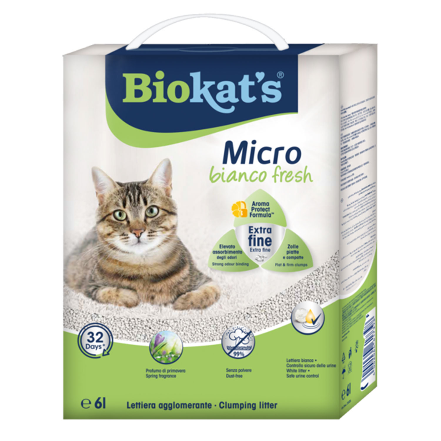 Biokat's Lettiera Micro Bianco Fresh 6lt img