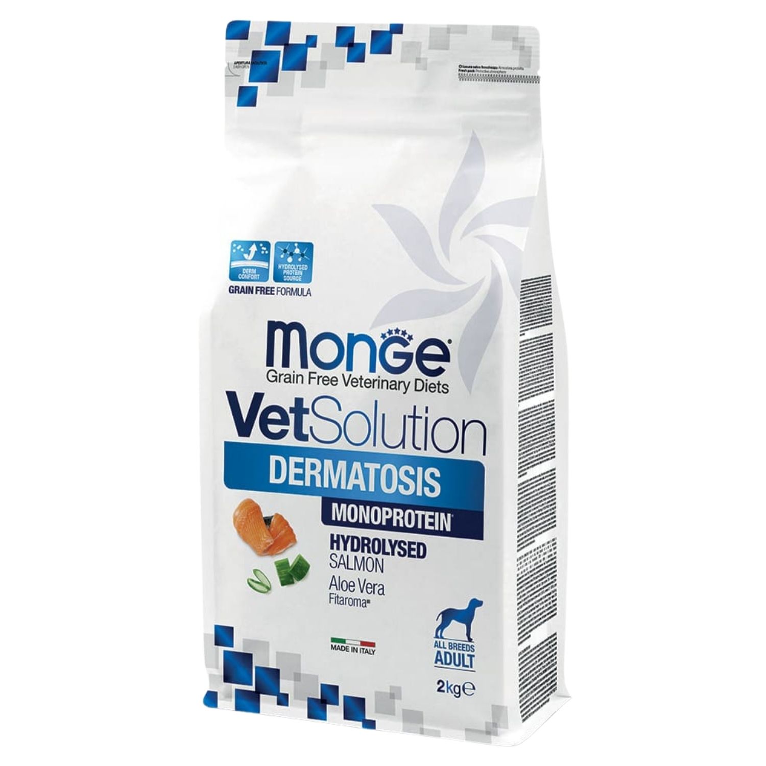 MONGE VetSolution Dermatosis Salmone - Alimento completo per cani con pelli sensibili 2 kg - Immagine 4