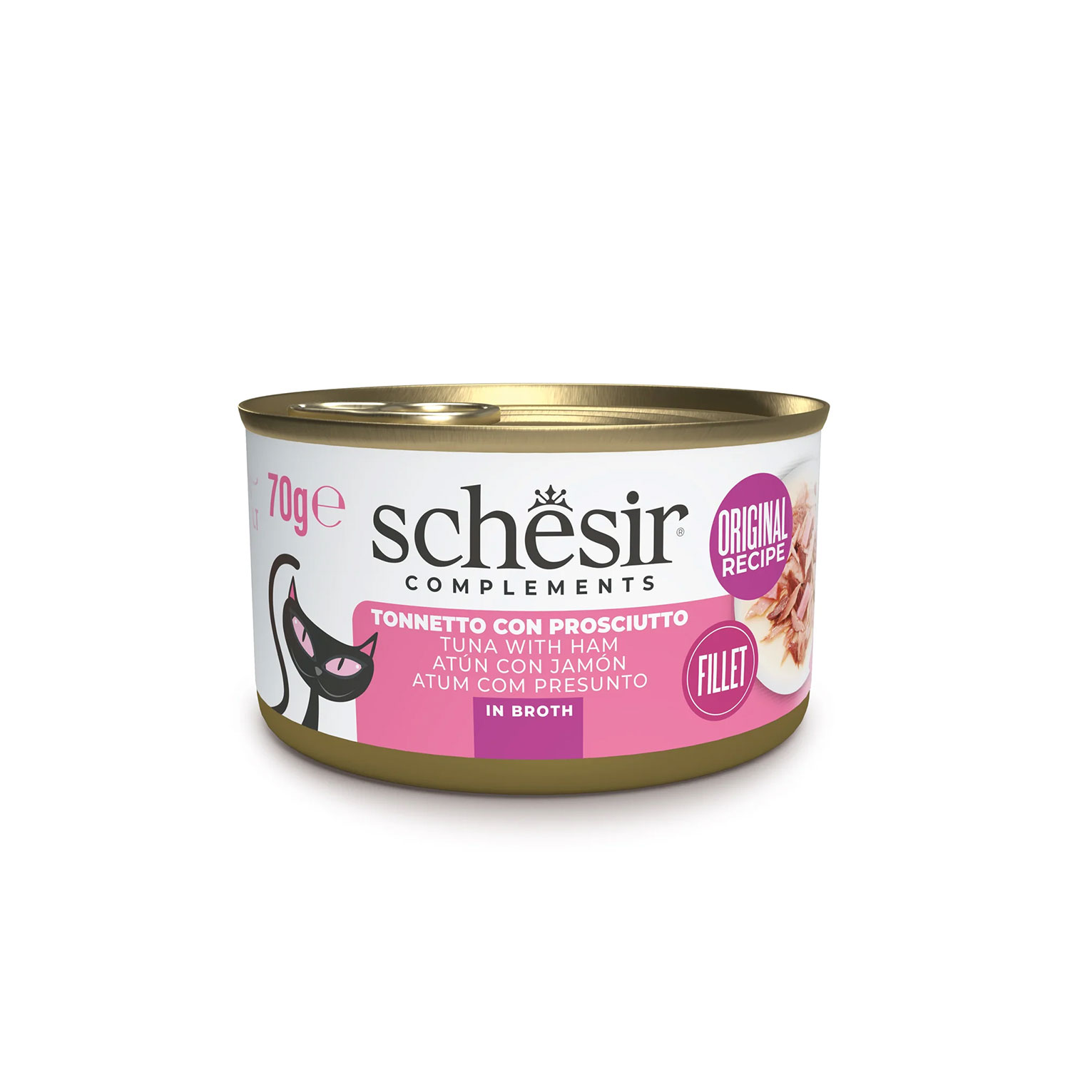 Schesir Cat Tonnetto con Prosciutto in brodo 70 gr