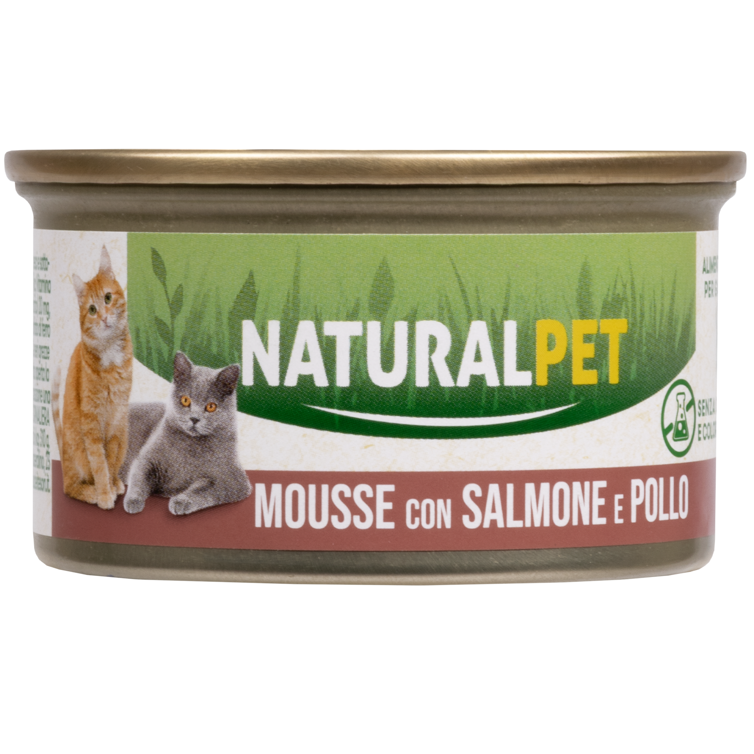 Naturalpet Cat Adult Mousse Salmone e pollo 85g