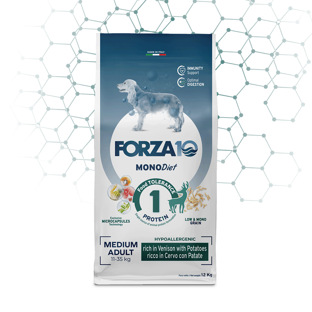 Forza10 Mono Diet Dog Medium al Cervo con Patate 12 Kg