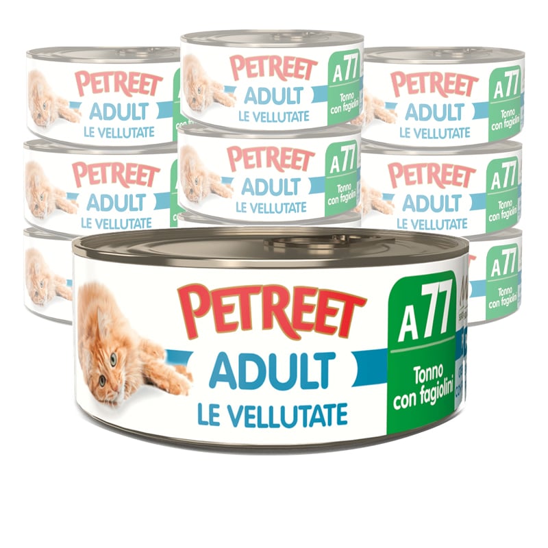 Petreet Cat Vellutate Tonno con fagiolini 70 gr A77