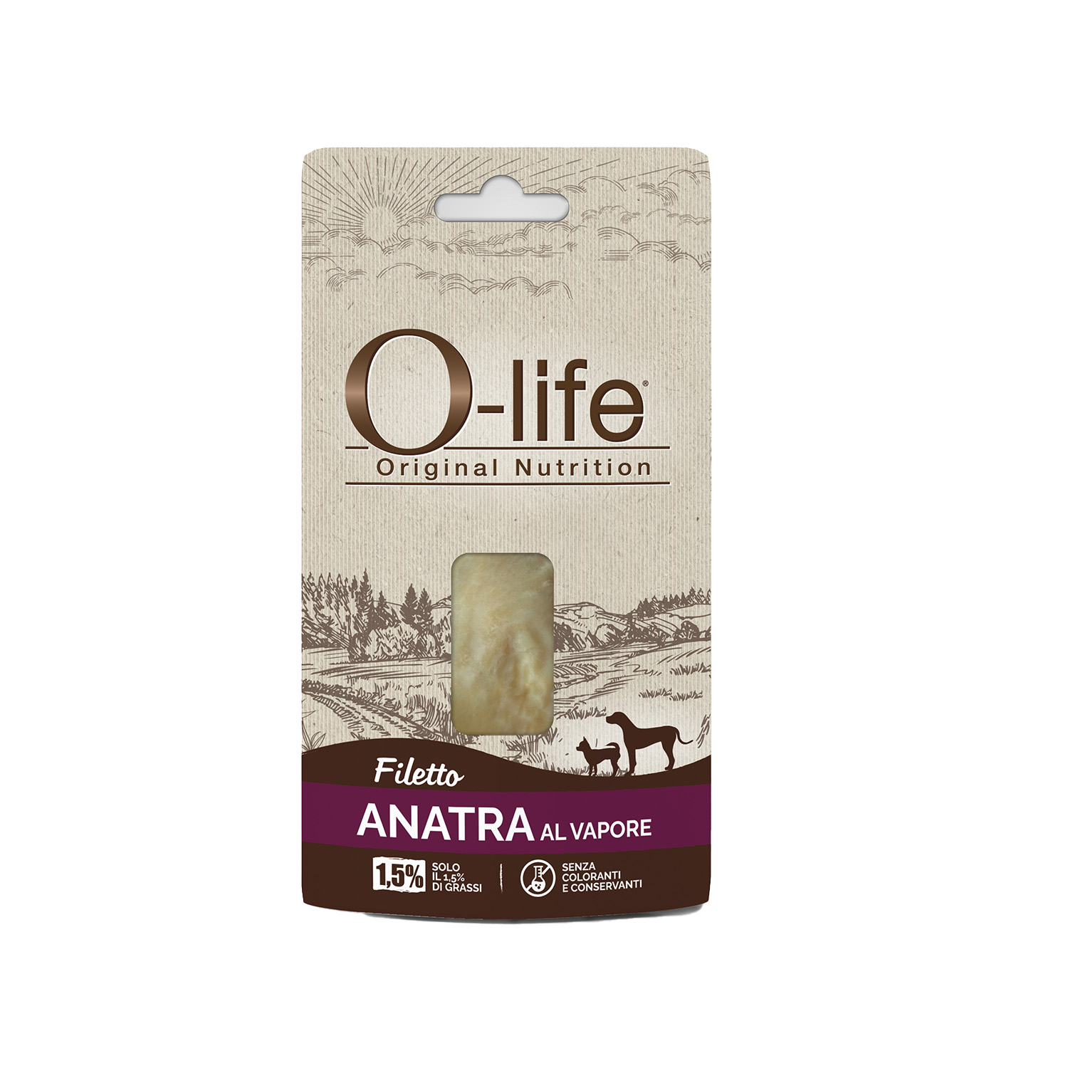 O-life Dog Snack Filetto di Anatra al vapore 25gr