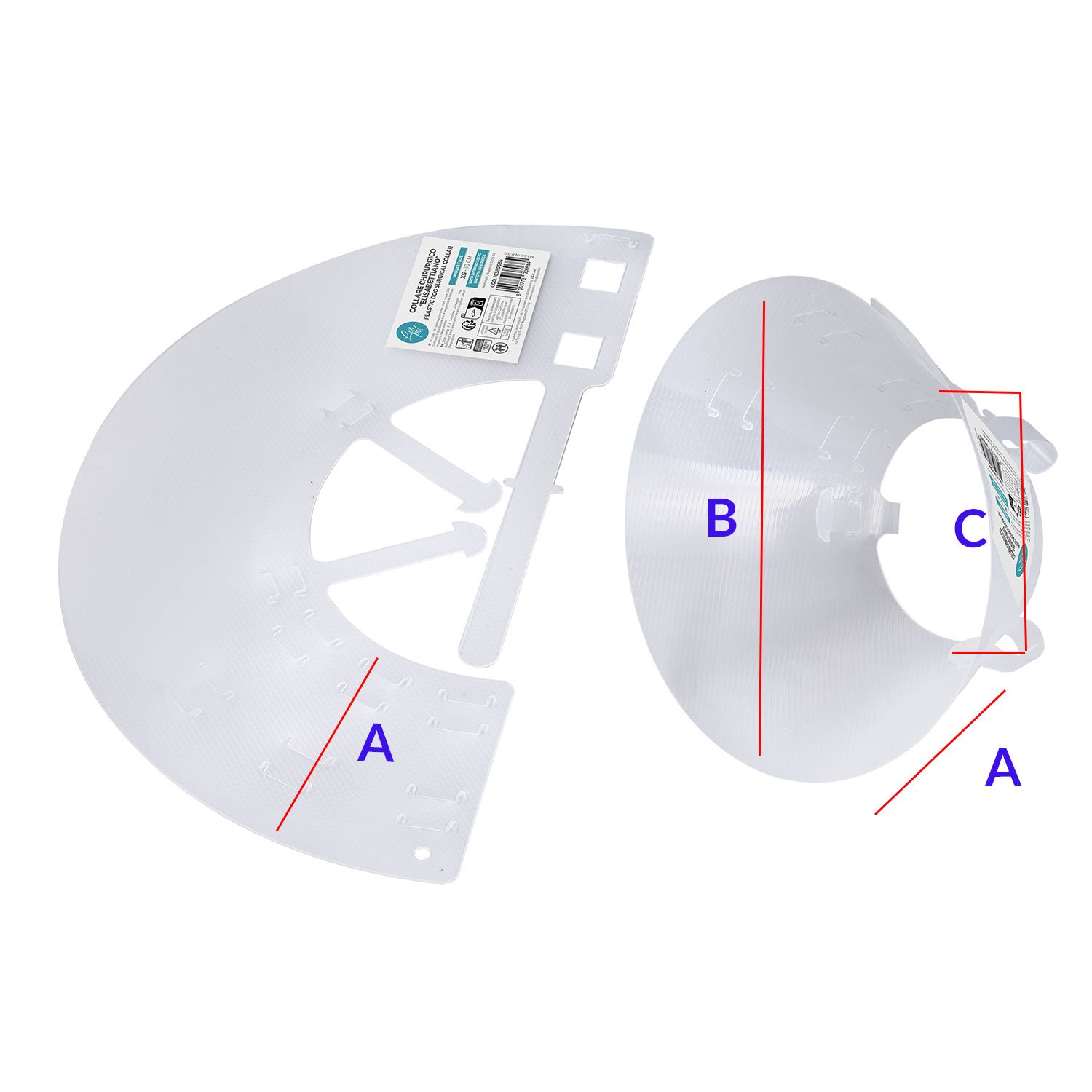 Leo Pet Collare Chirurgico Elisabettiano M