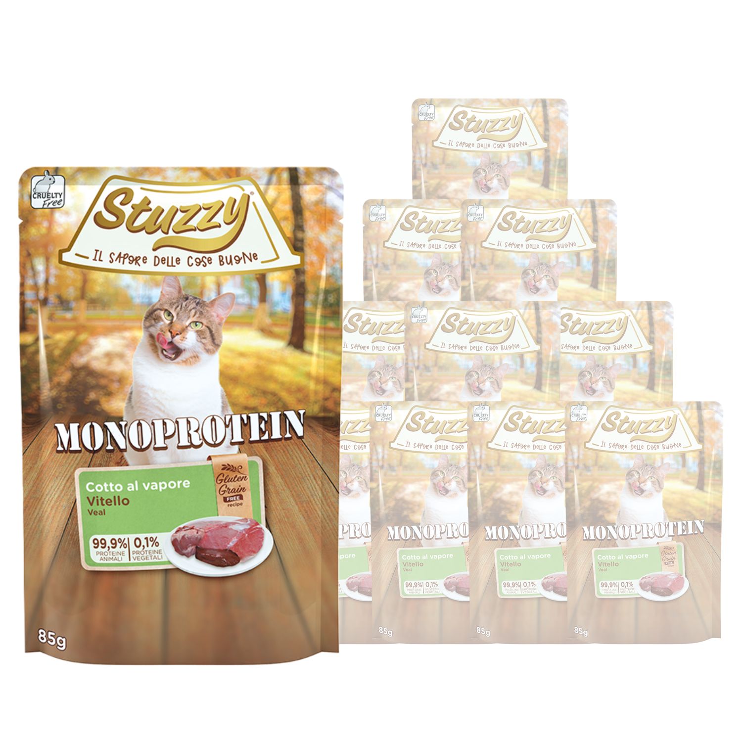 Stuzzy Cat Monoprotein Vitello 85 gr img