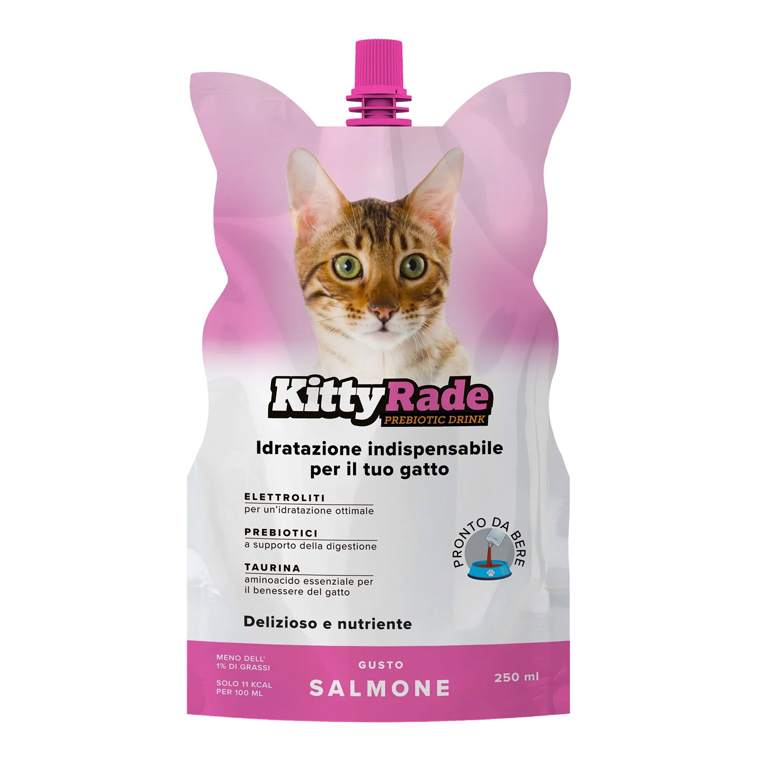 Kittyrade Bevanda prebiotica Salmone 250ml