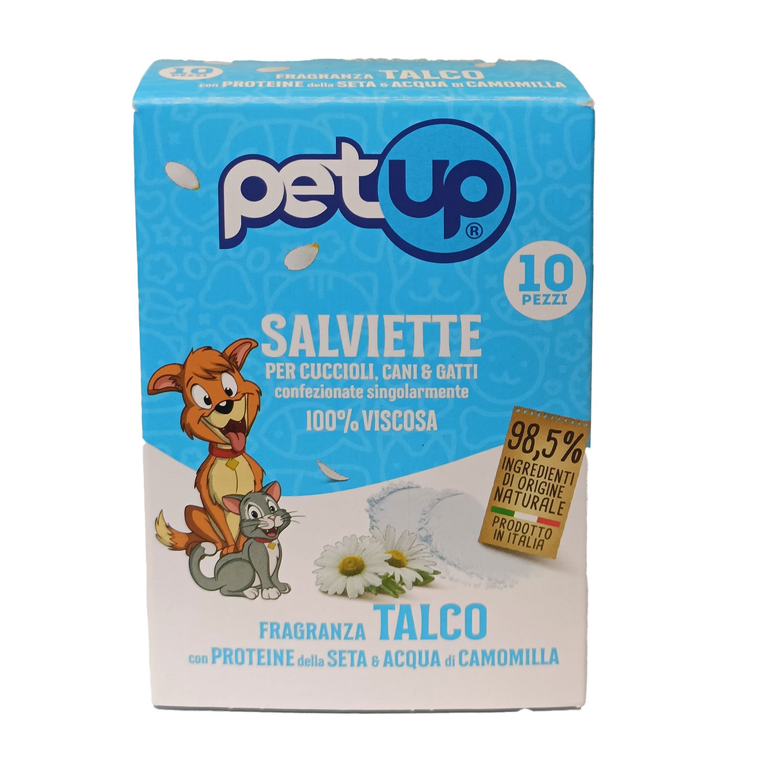 Petup Salviette con Talco 10 pz