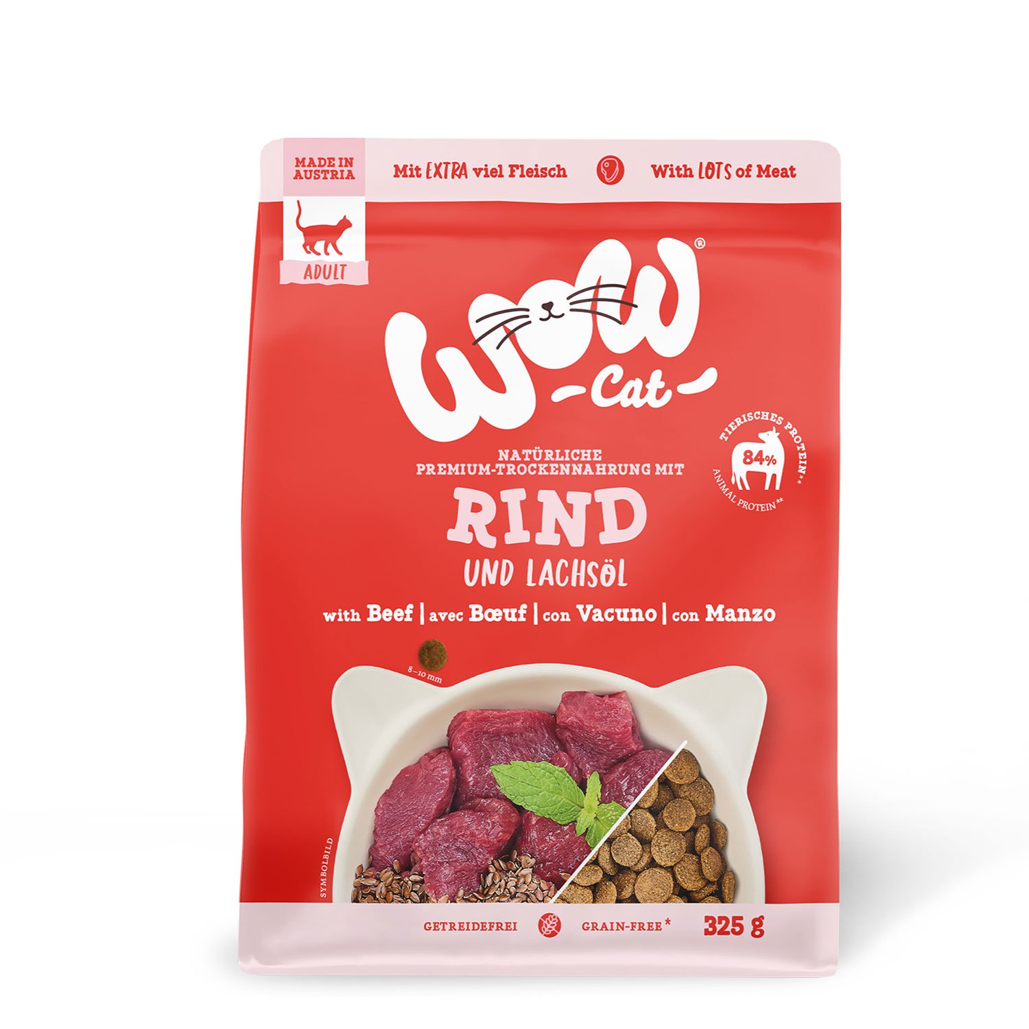 Wow Cat Adult Manzo 325 gr