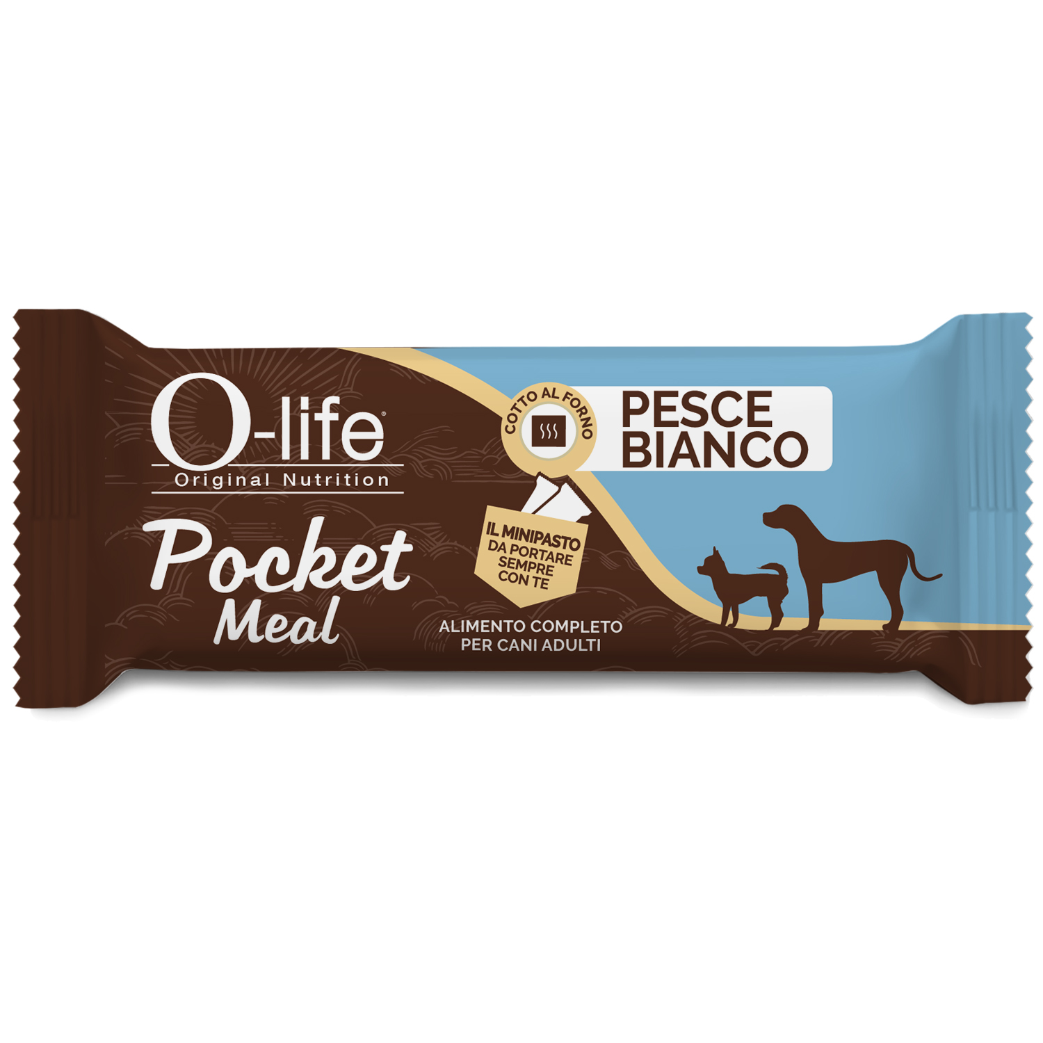 O-life Dog Adult Pocket Meal Pesce bianco 35gr