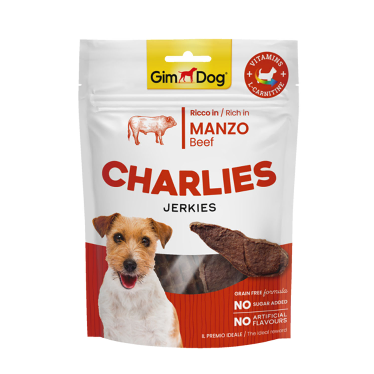Gimdog Snack Charlies Jerkies Manzo 70gr