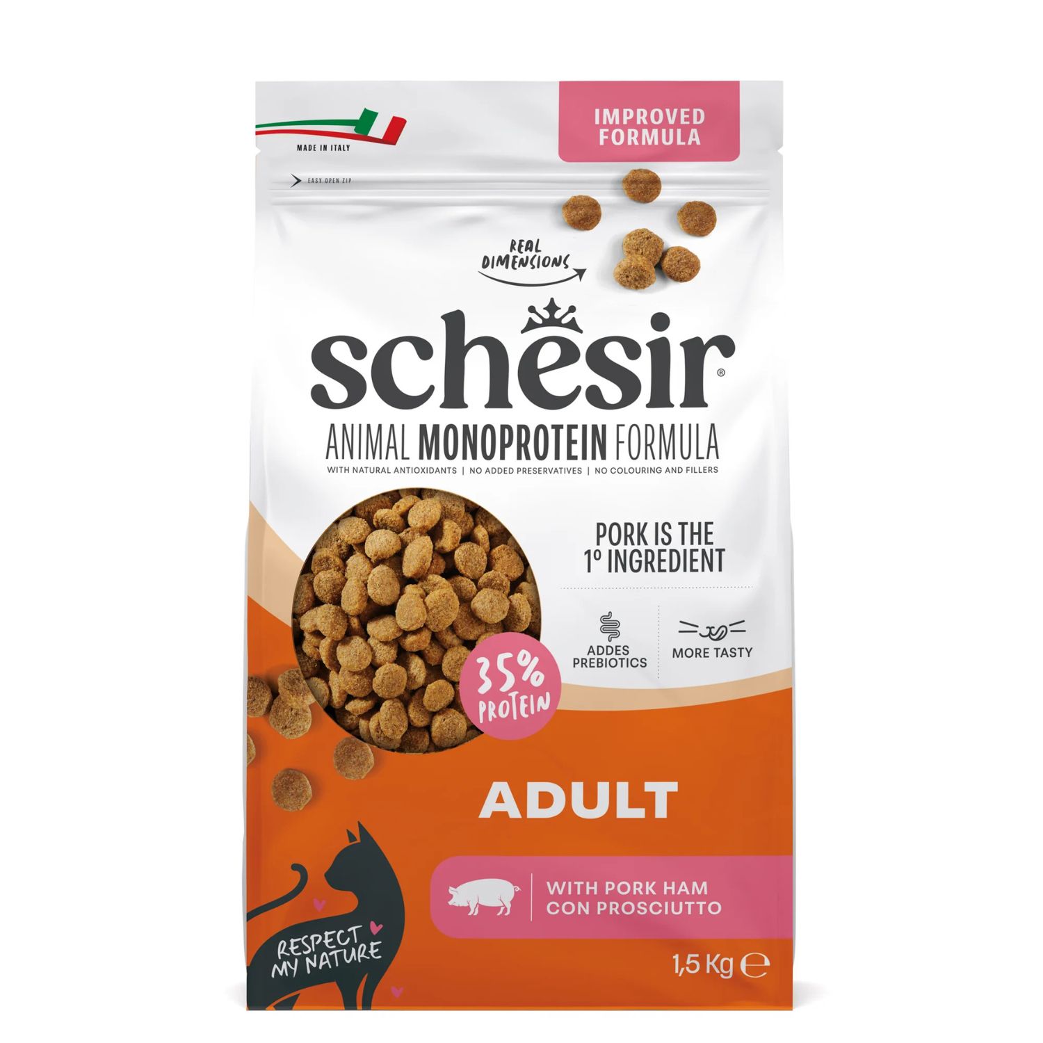 Schesir Monoprotein Cat Adult Prosciutto 1,5 kg