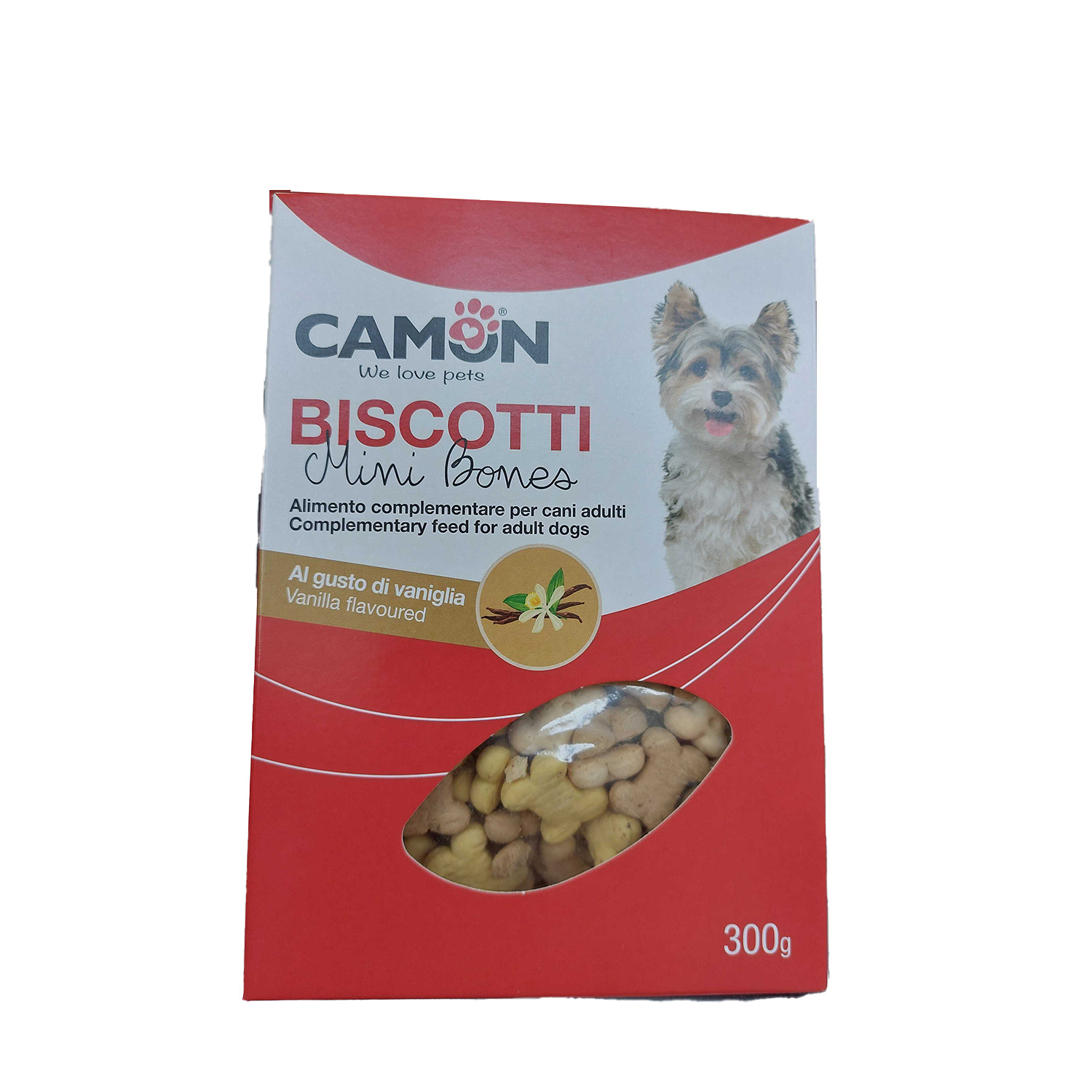 Camon Biscotto Minibones gusto vaniglia 300 gr