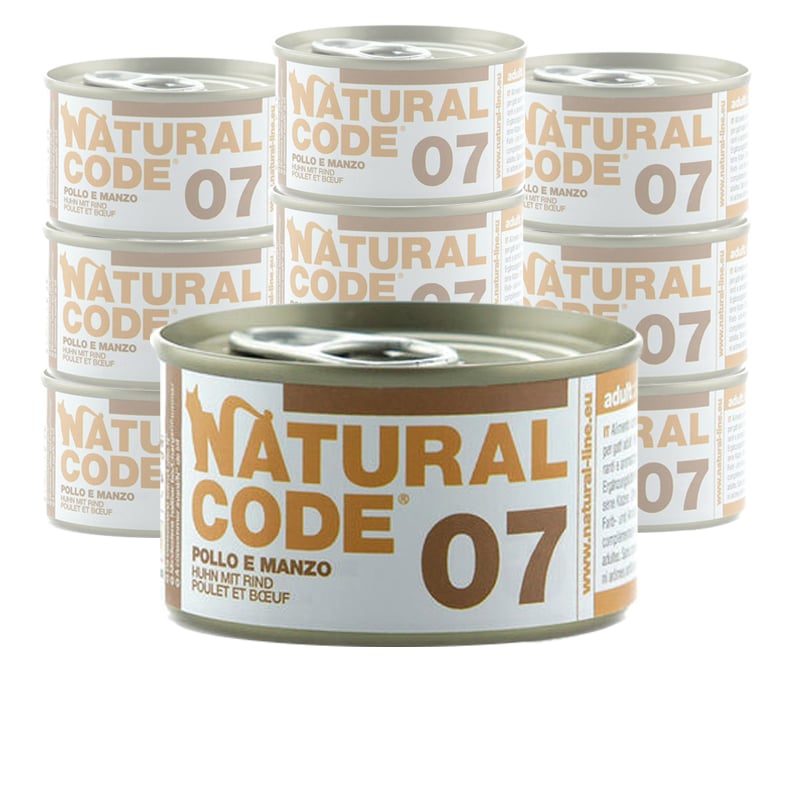 Natural Code Cat Pollo e Manzo lattina 85g .07