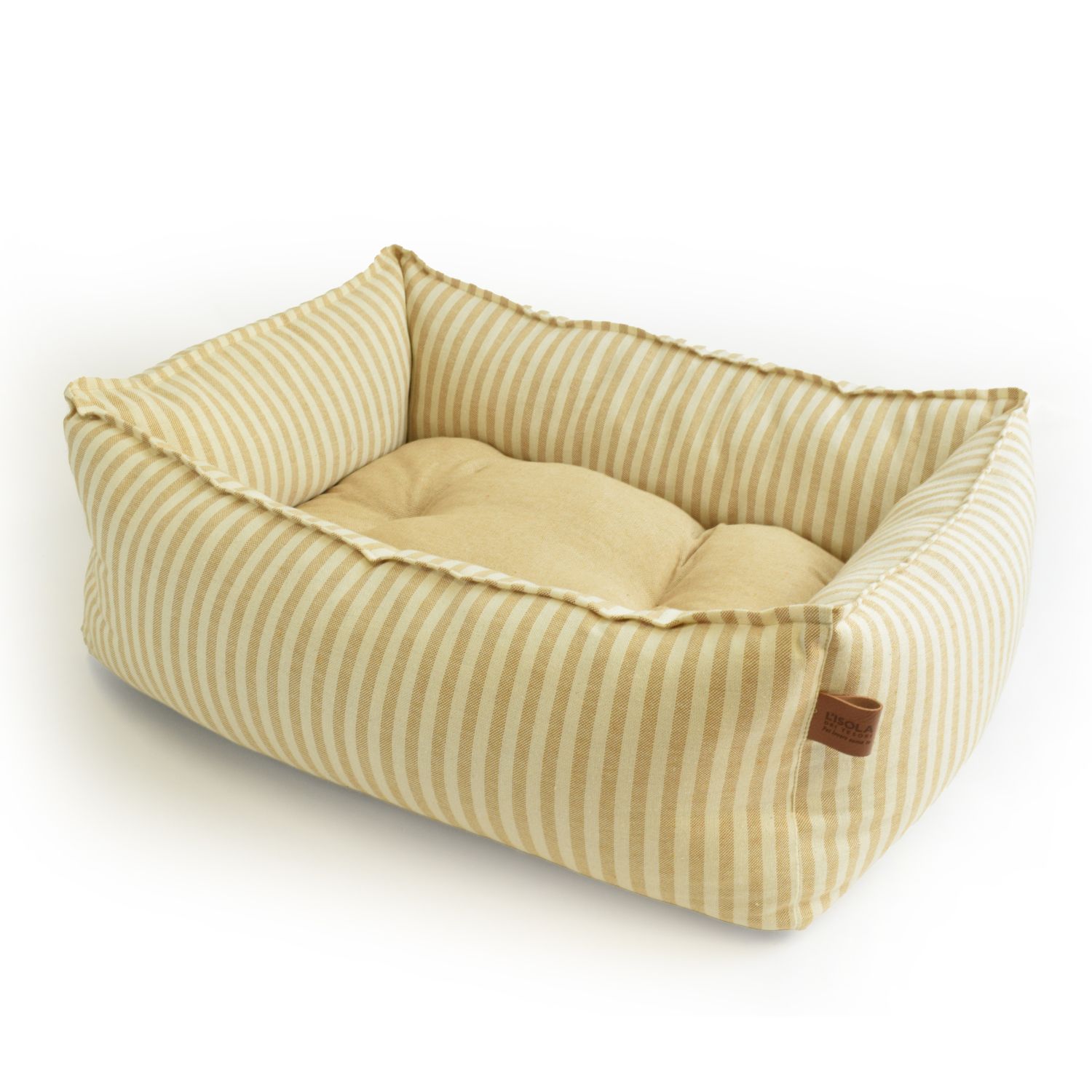 L'Isola dei Tesori Cuccia Relax a Righe Beige 56x70 cm img