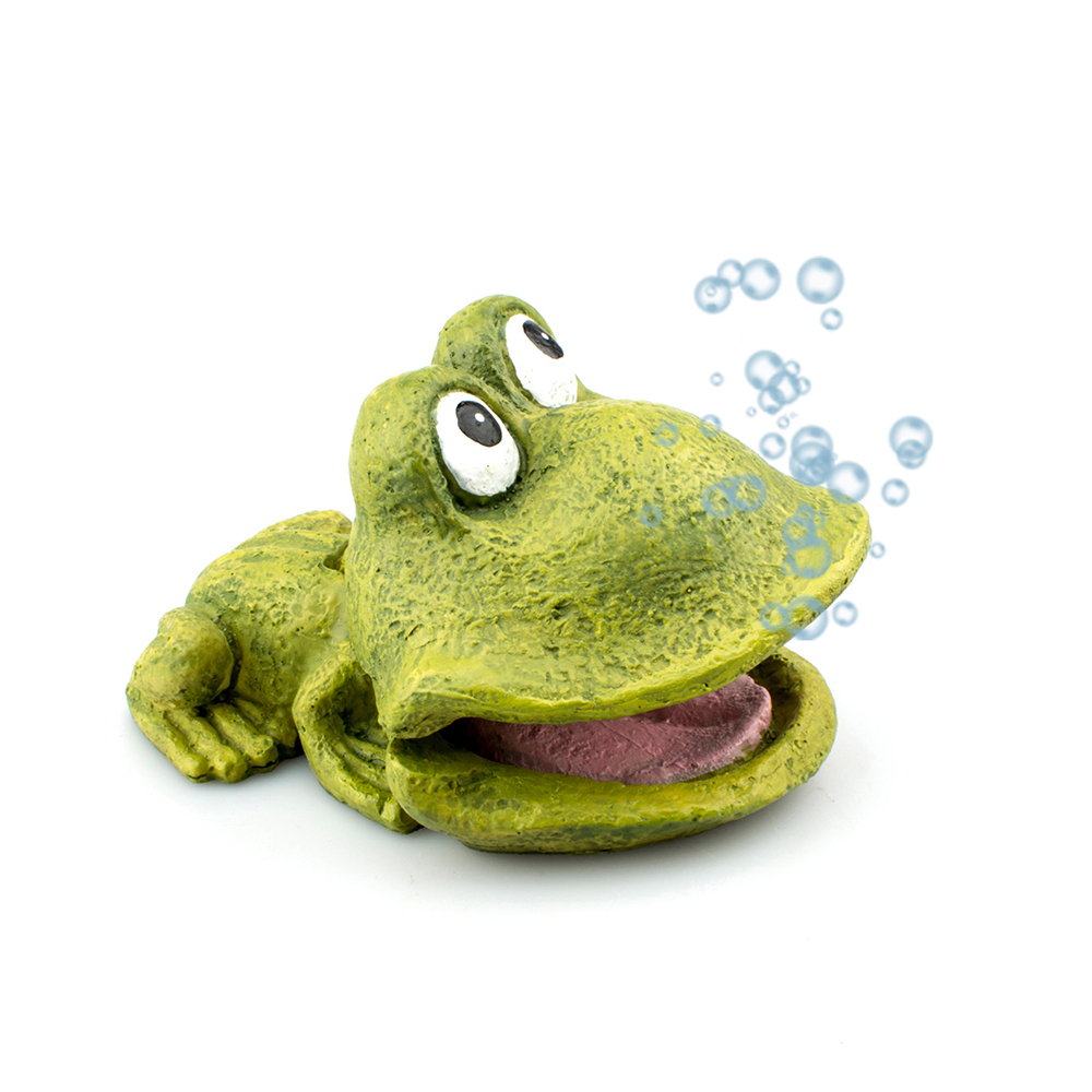 Askoll Decorazione acquari Rana con bolle d'aria 11,5x8x6 cm