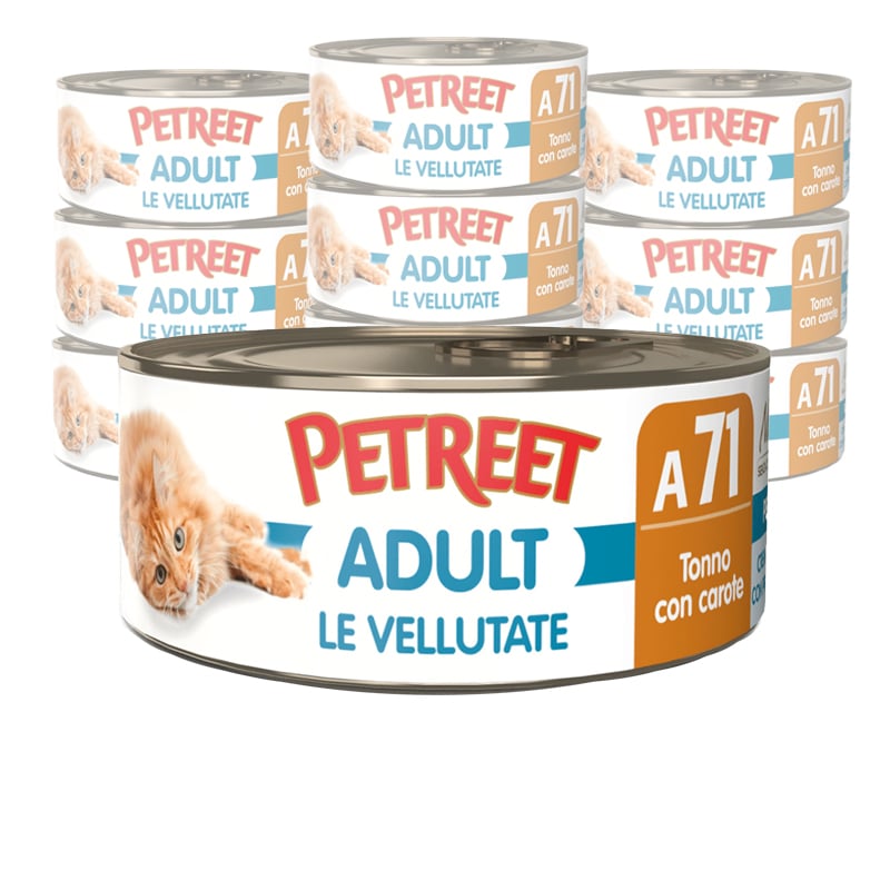 Petreet Cat Vellutate Tonno con carote 70 gr A71
