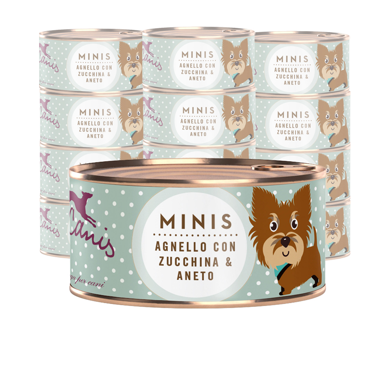 Terra Canis Dog Minis Grain Free Agnello con Zucchino e Aneto 100 gr