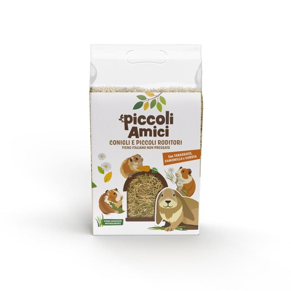 Piccoli Amici Conigli Fieno con Tarassaco, Camomilla e Carota 500 g