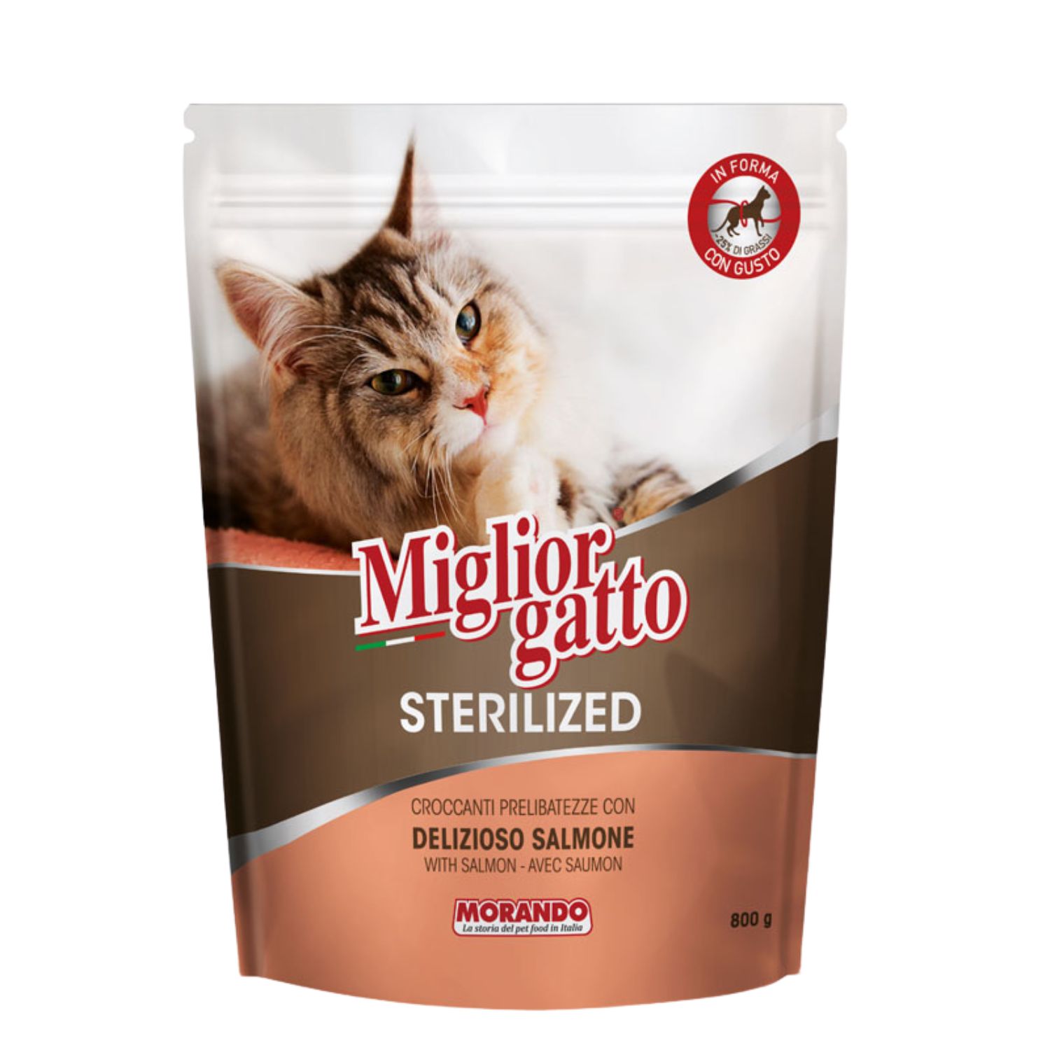 Migliorgatto Cat Sterilized con Delizioso Salmone 800 gr img
