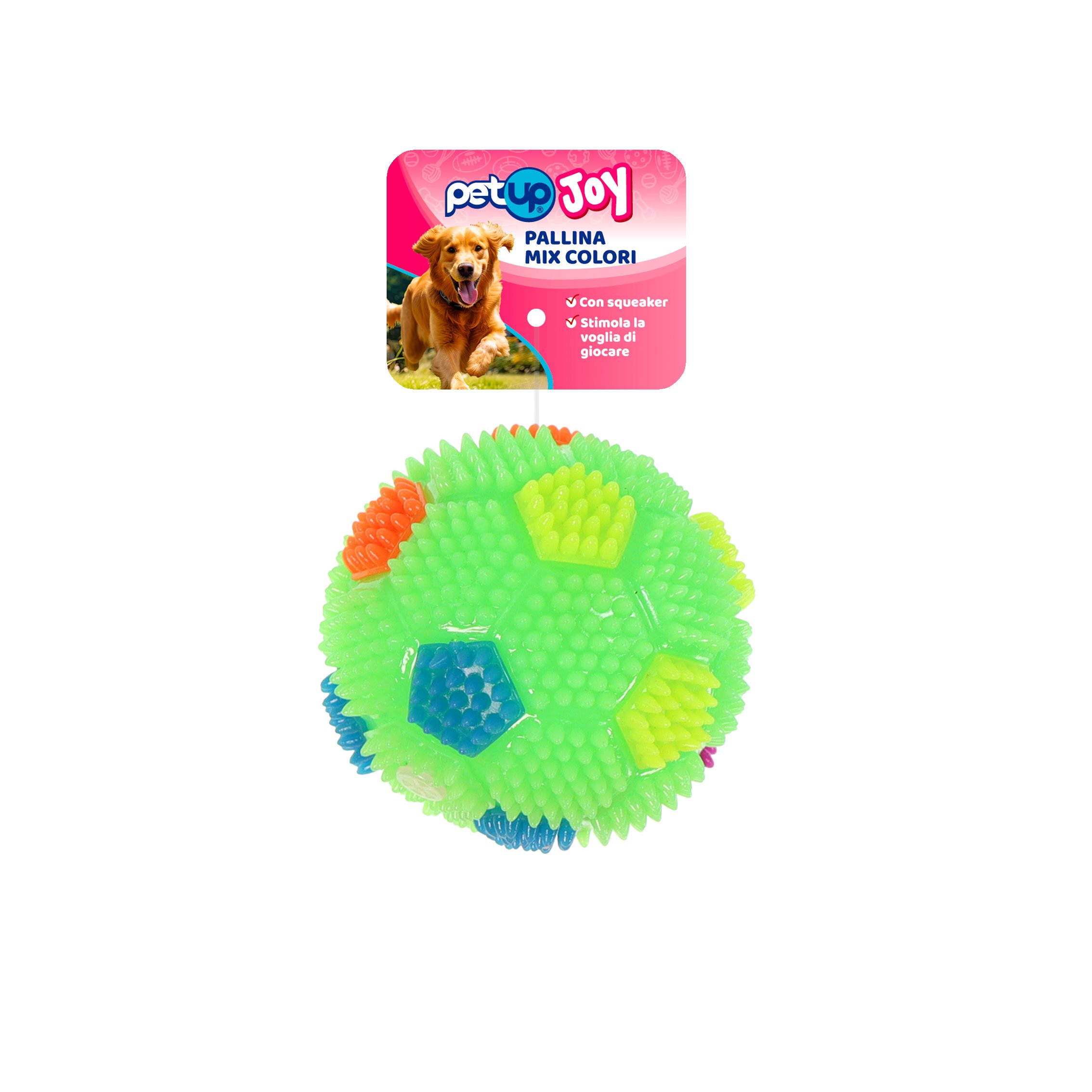 Petup Joy Pallina per cani con squeaker 7,5 cm