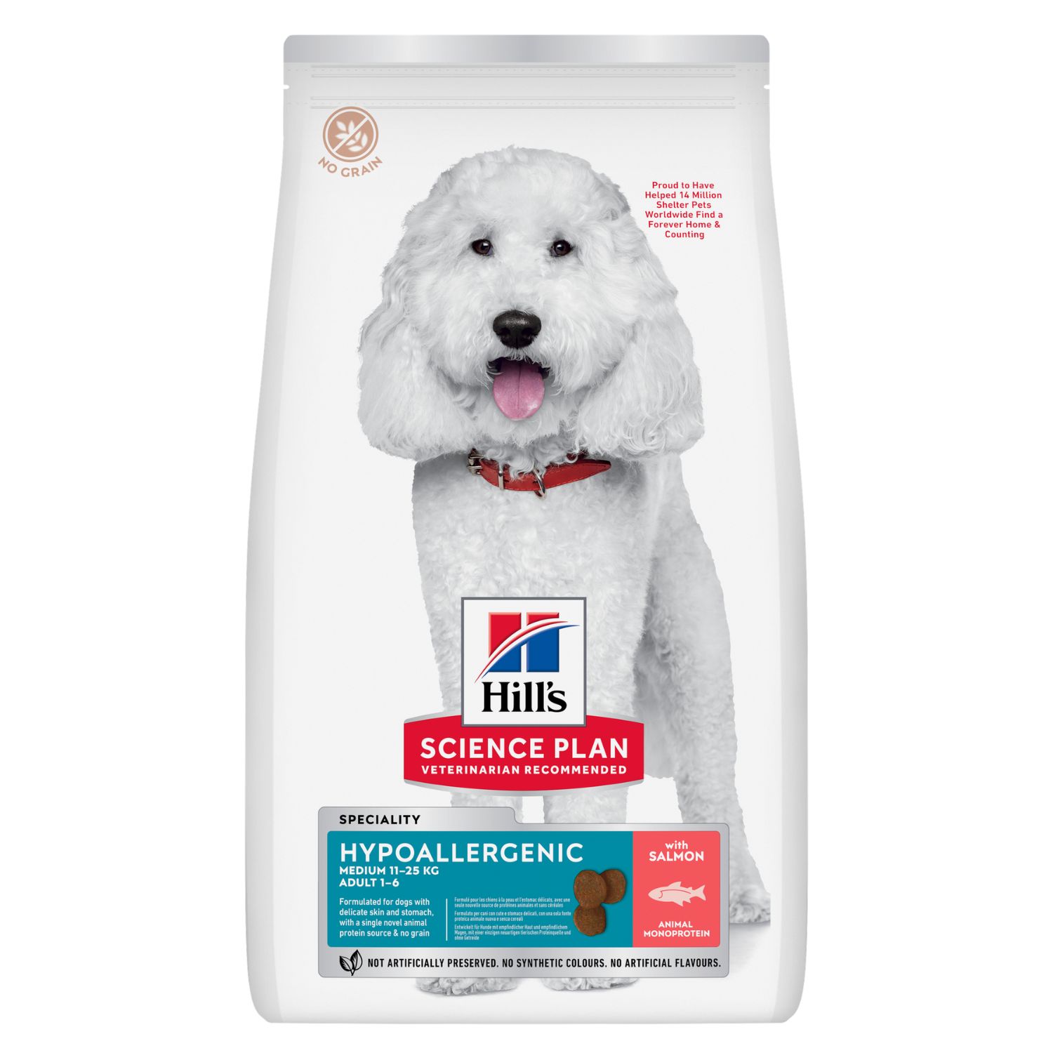 Hill's Science Plan Dog Adult Medium Hypoallergenic Salmone 12kg
