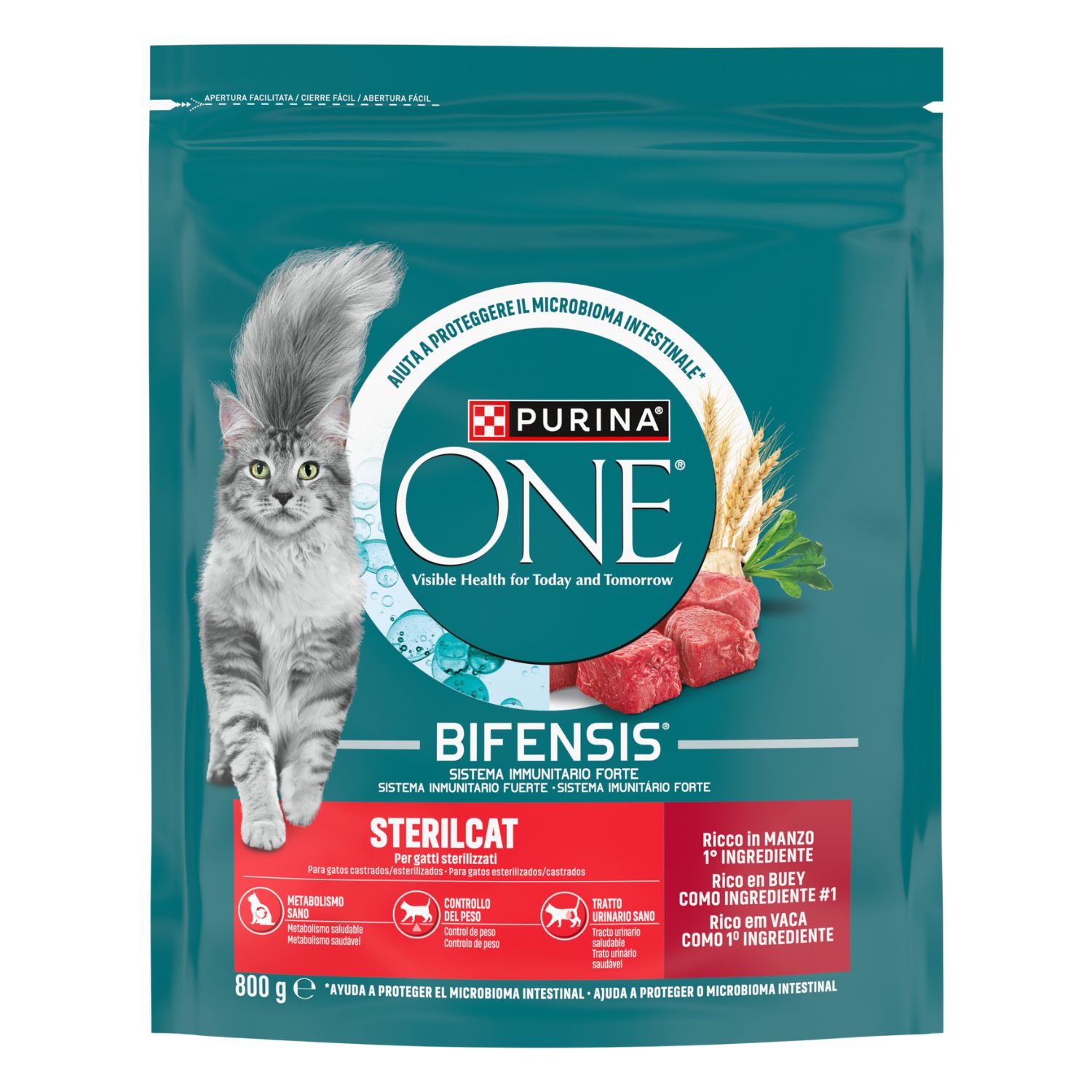 Purina One Bifensis Cat Sterilcat Manzo e Frumento 800 gr