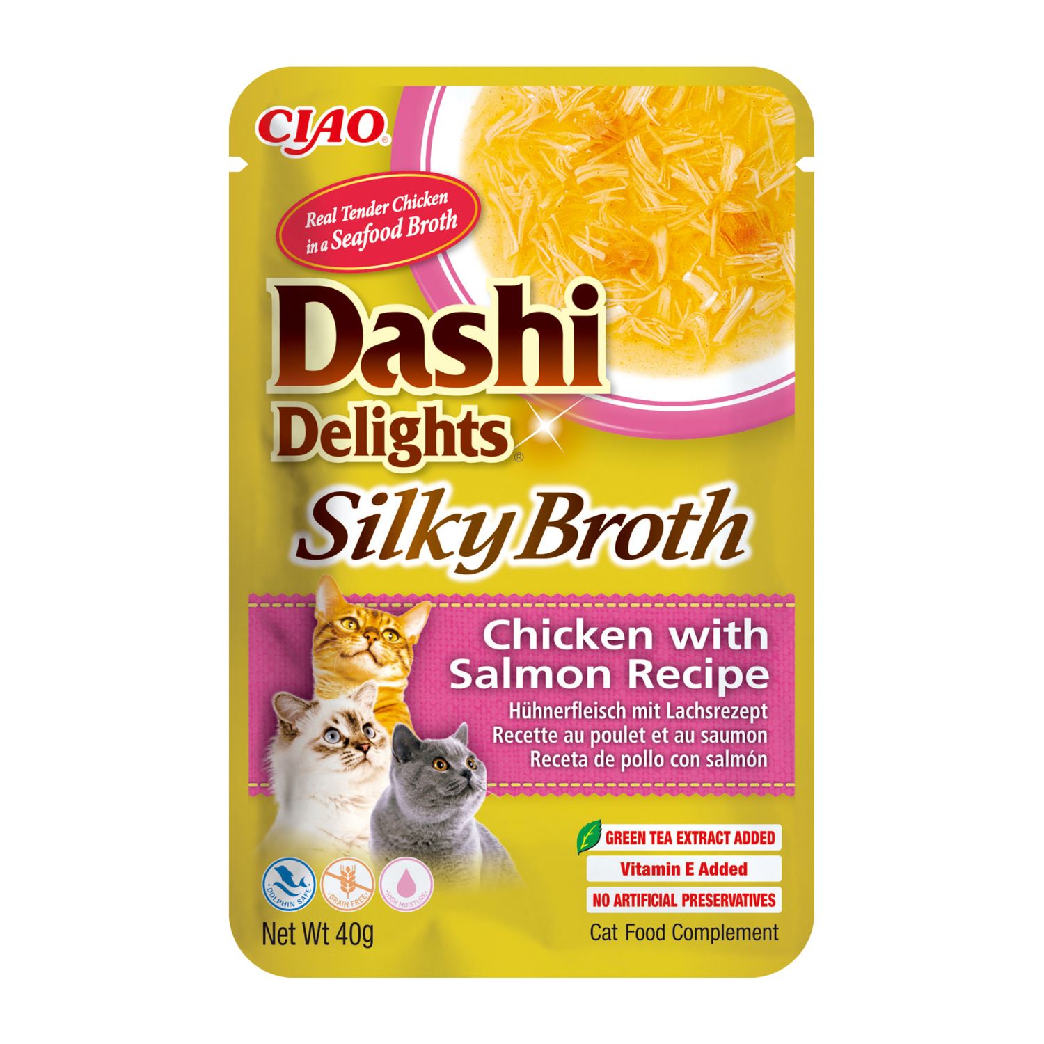 Ciao Dashi Delights Silky Broth Brodo Dashi con straccetti di Pollo e Salmone 40 gr