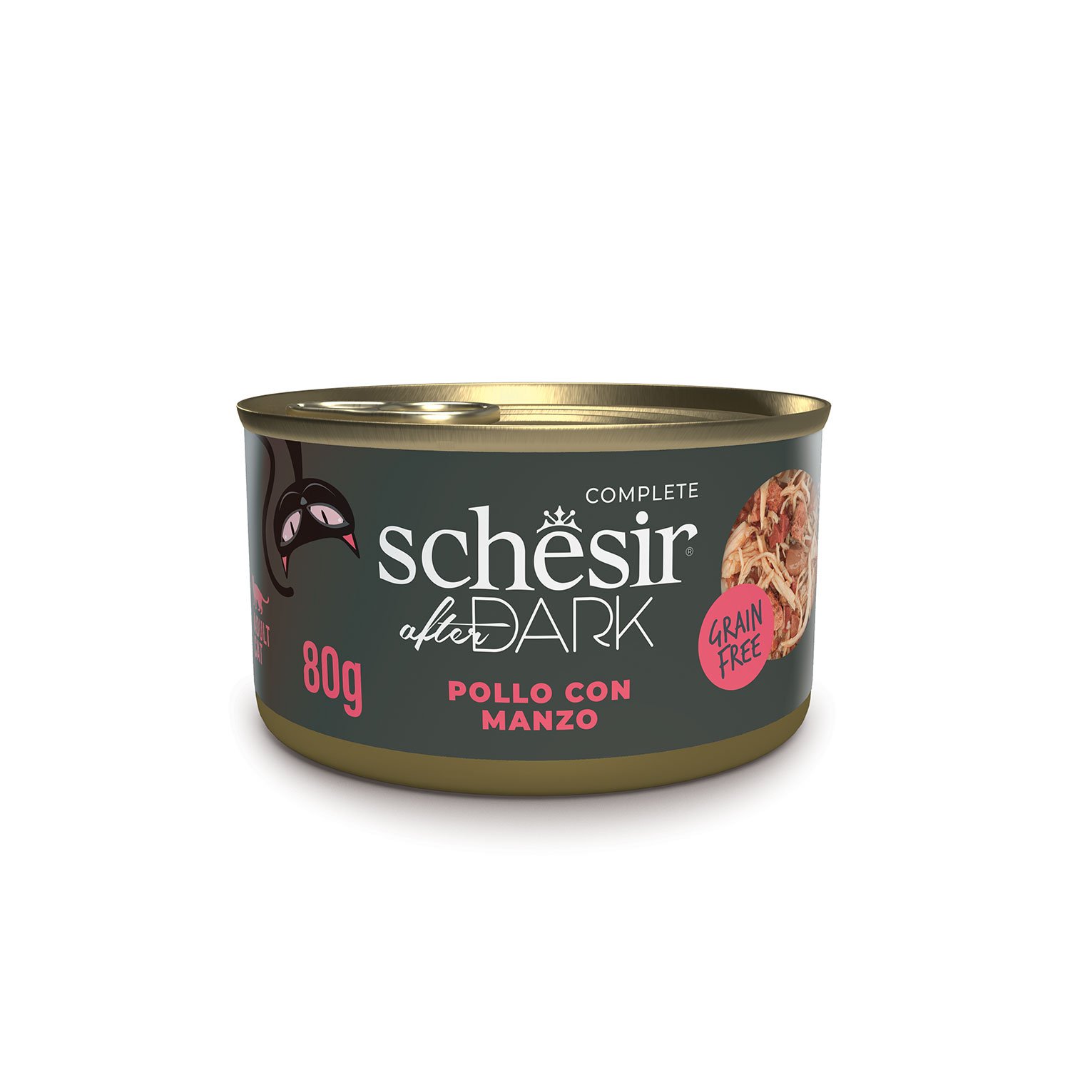 Schesir After Dark Cat Adult Filetti in brodo Pollo con Manzo 80 gr