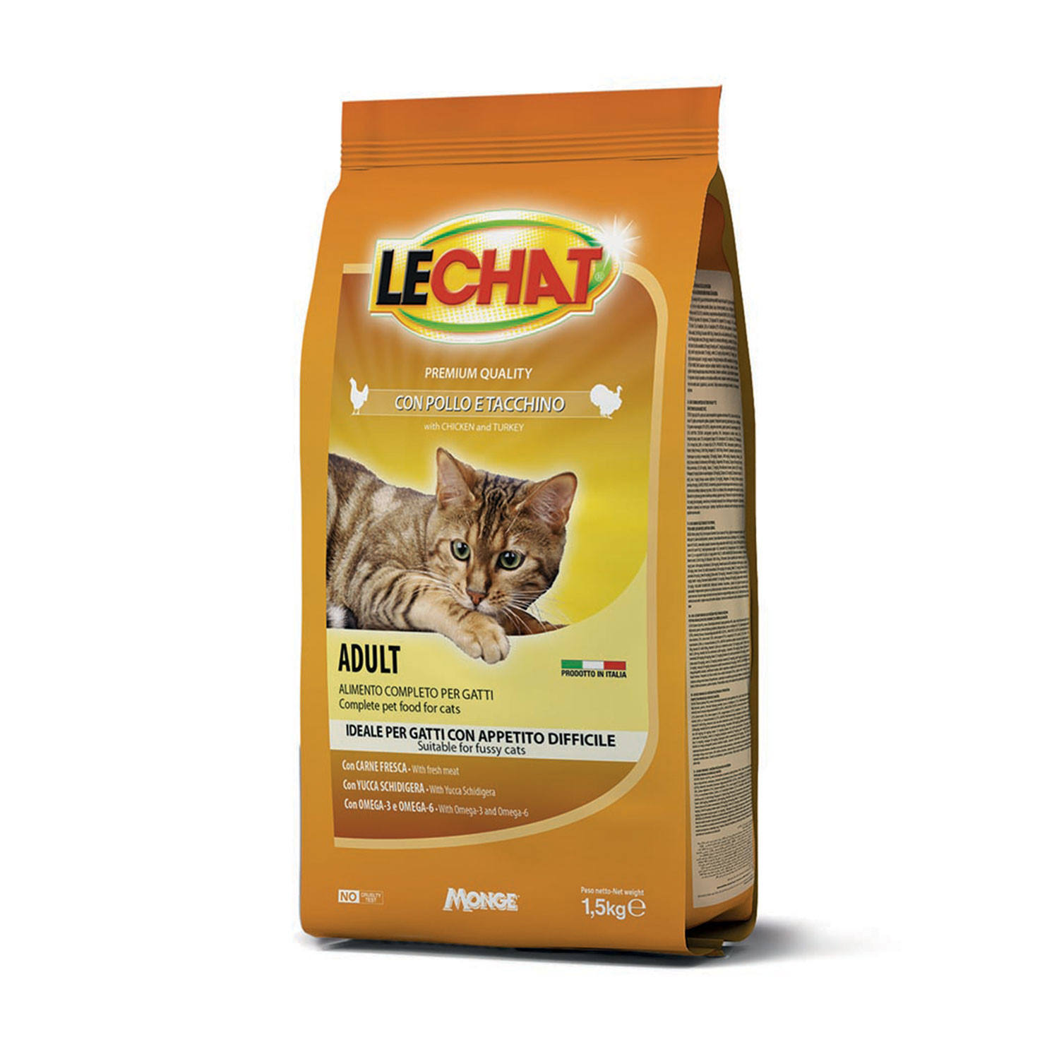 LeChat Cat Adult con Pollo e tacchino 1,5kg