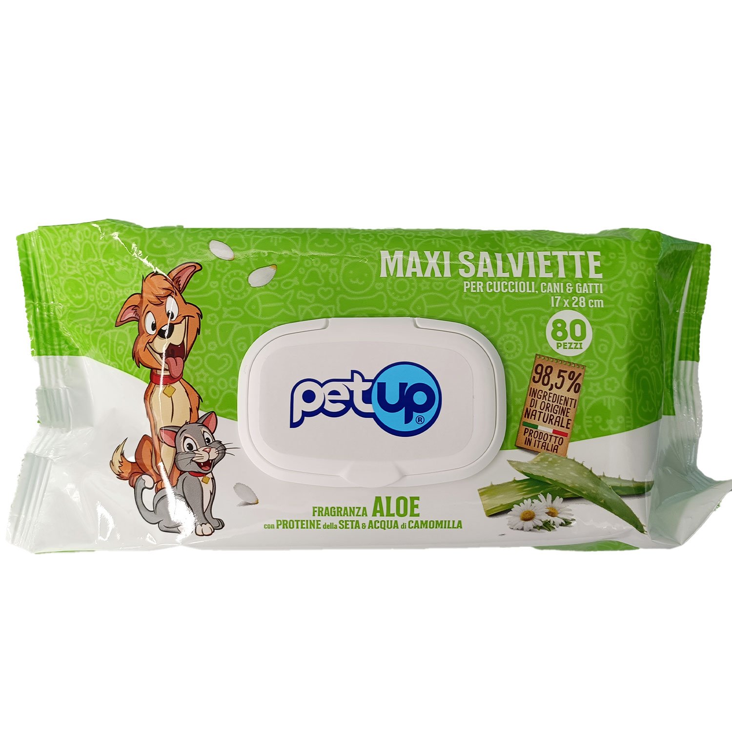 Petup Salviette con Aloe 80pz