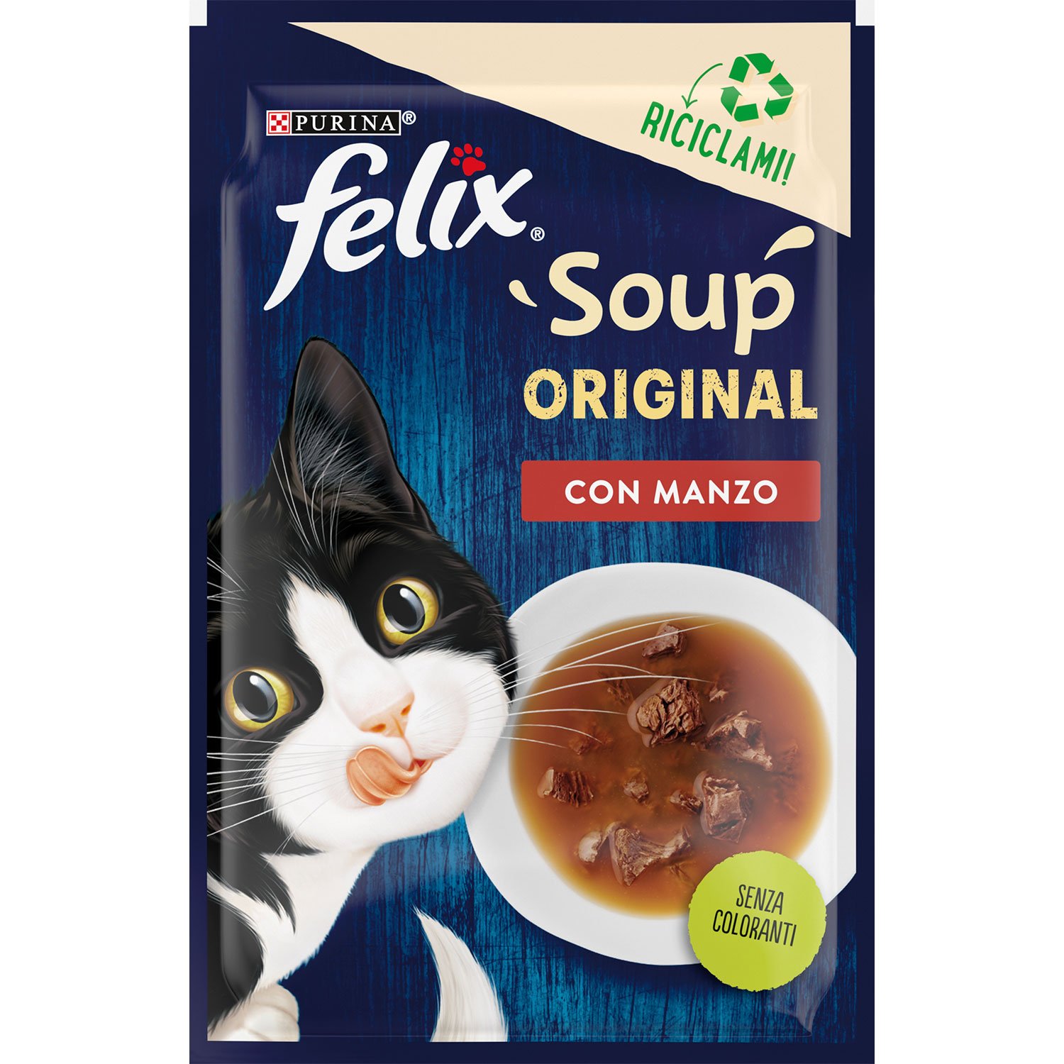 Felix Soup Cat Adult Manzo 48 gr