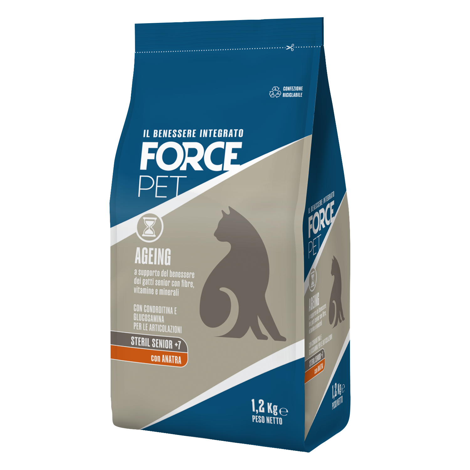Forcepet Cat Senior 7+ anni Steril Ageing con anatra 1,2kg img