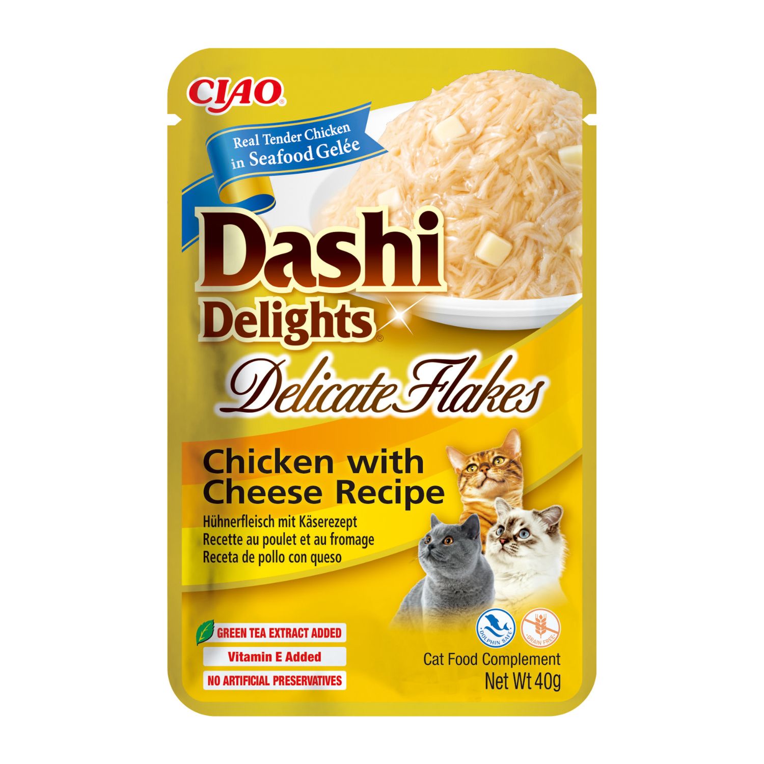 Ciao Dashi Delights Delicati Fiocchi di Pollo e Formaggio in brodo Dashi 40 gr