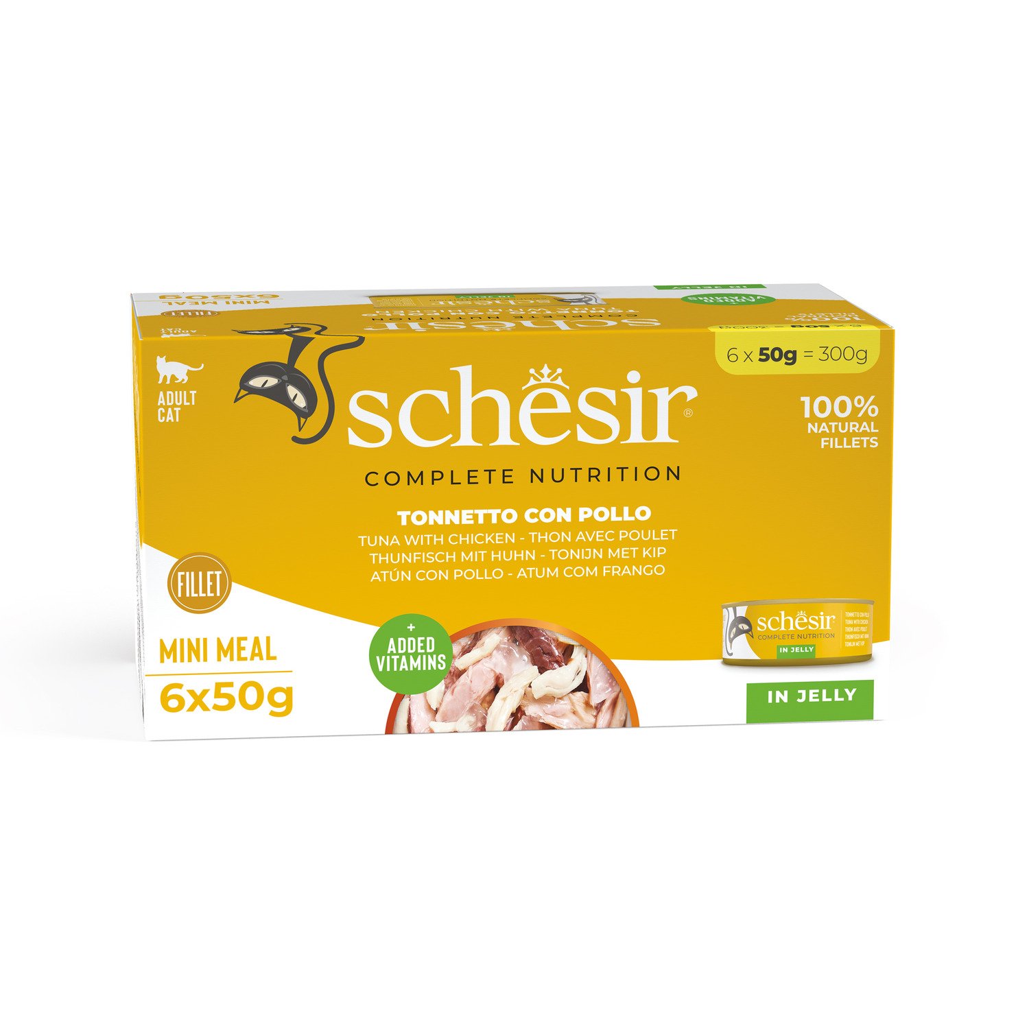 Schesir Complete Nutrition Gatto Tonno e pollo jelly 6x50g
