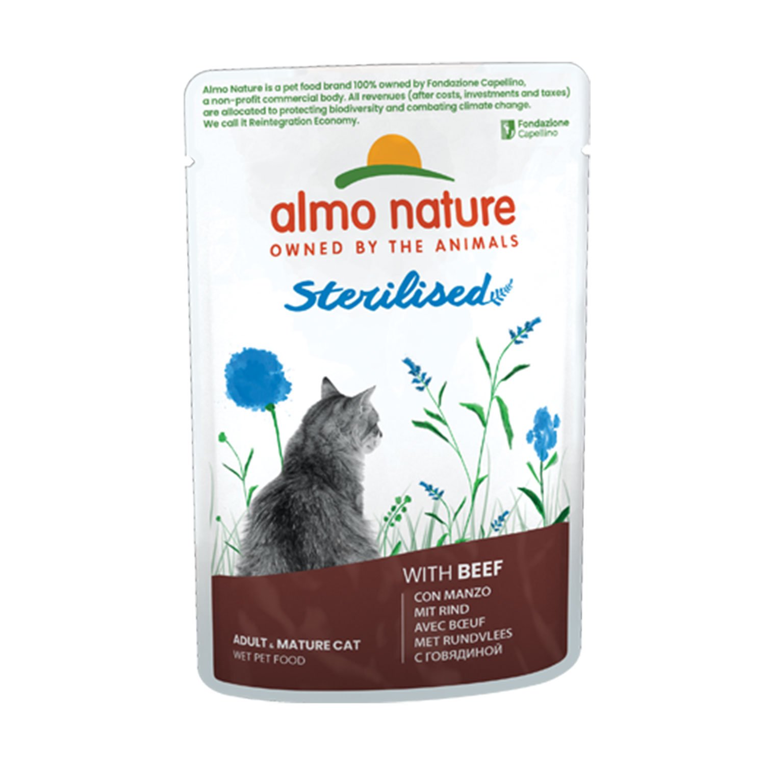 Almo nature Cat Sterilised con Manzo 70gr
