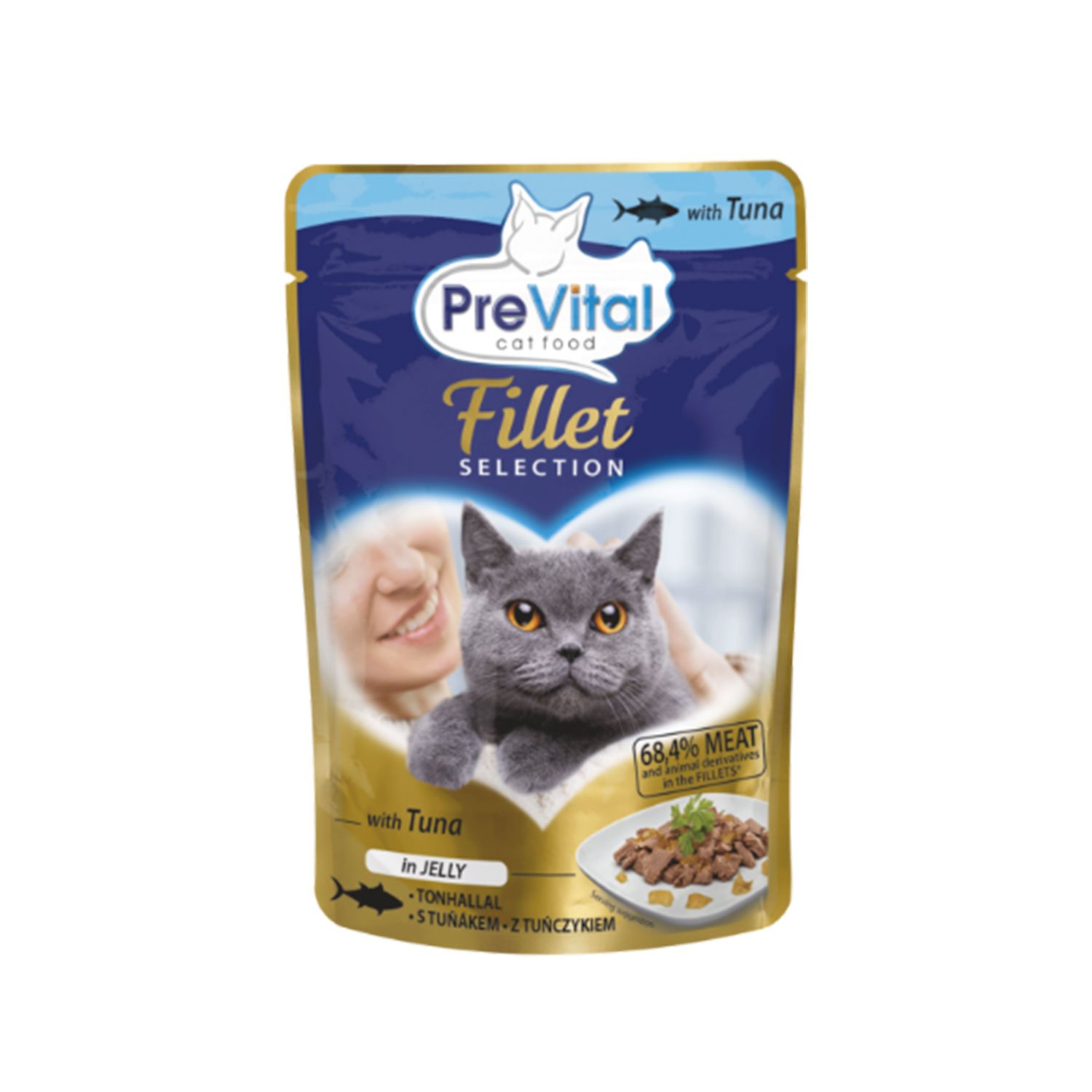 Prevital Cat Filetti con Tonno in gelatina 85gr